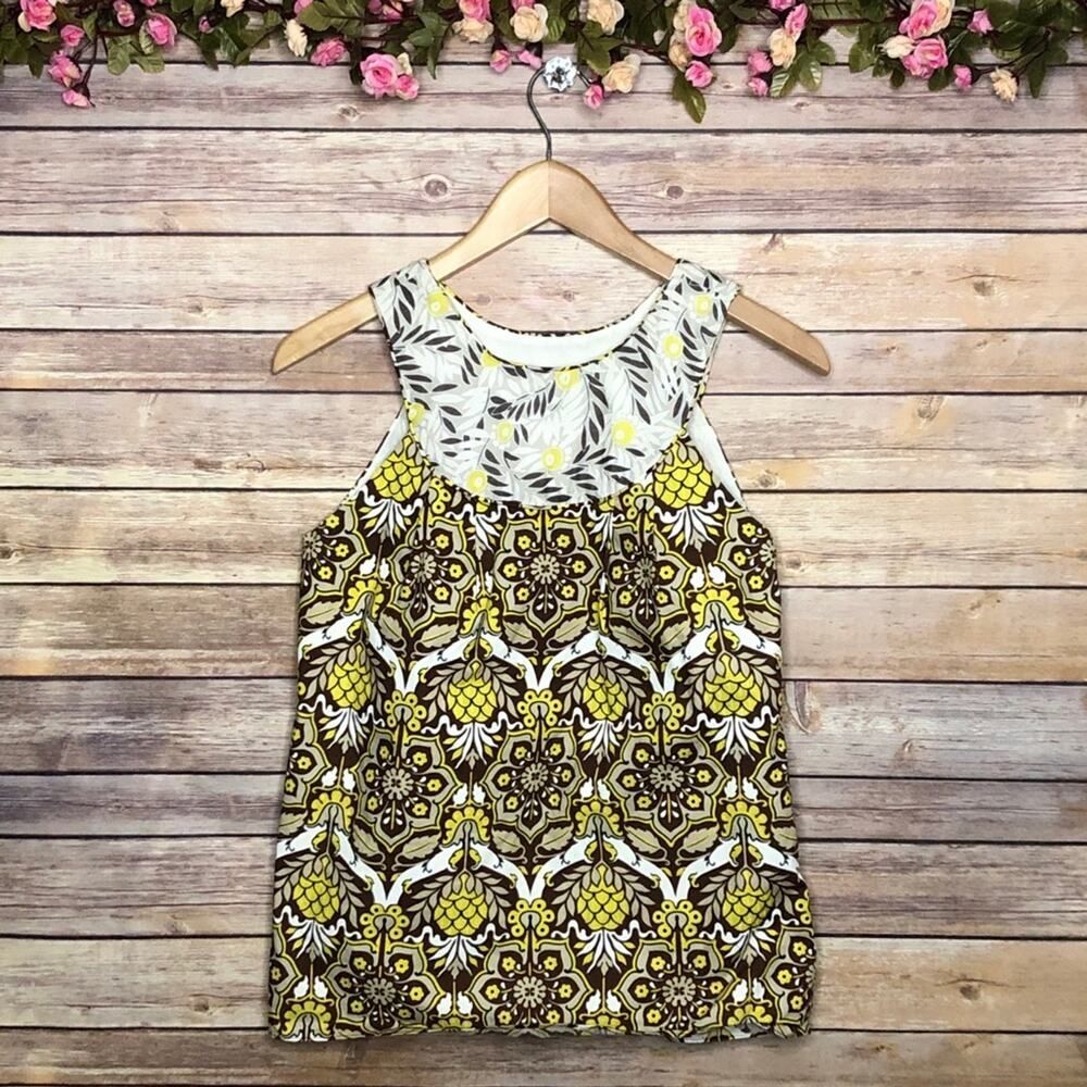 🌷5 for $25 Milly Pineapple Floral Print Tank Top